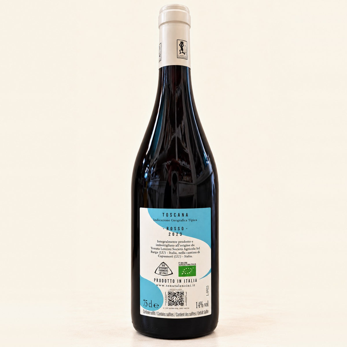 Poggio de' Paoli 2023 di Tenuta Lenzini: bottiglia, retroetichetta