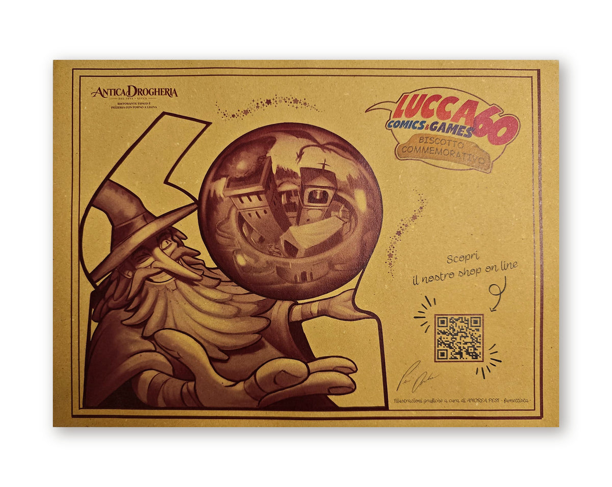 Tovaglietta illustrata · Lucca Comics 60° anniversario